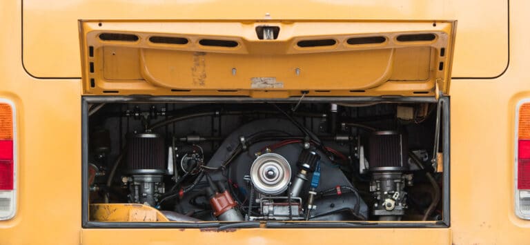APK Camper oude gele VW bus motor